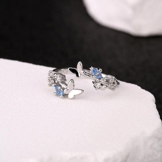 Dream Butterfly Women's Ring High Value Lightweight Luxury With Diamonds