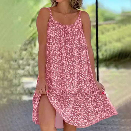 Women's Fashion Loose Floral Slip Dress